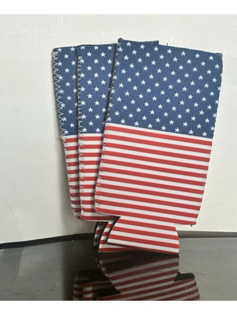 Set of 3| American Flag | Slim Can Cooler | Hard Seltzer | Coozies Tall boy